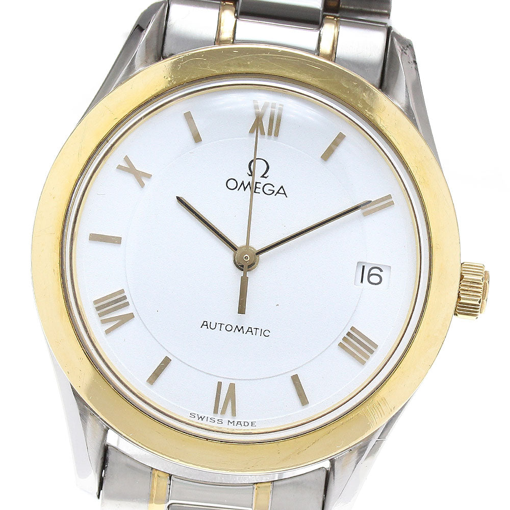 OMEGA Speed Classic 3300.20 Date 2 tone White Dial Automatic Men's Watch_809103
