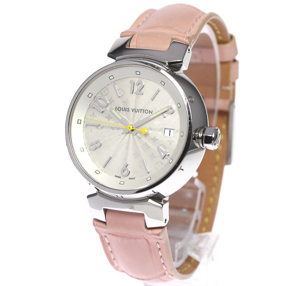 LOUIS VUITTON Tambour Q1313 Date Silver Dial Quartz Ladies Watch_809448