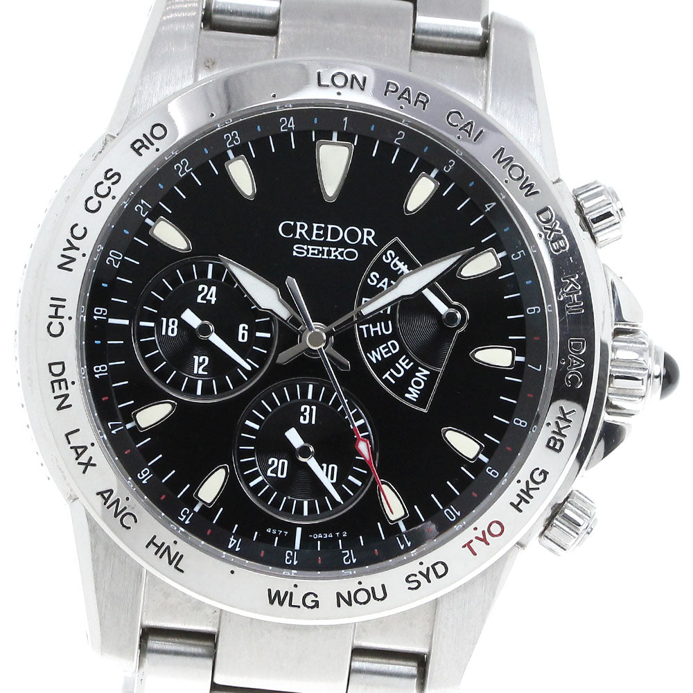 SEIKO CREDOR Phoenix World Time GCBG987/4S77-0A40 Tetsuya Kumakawa Men's_810036