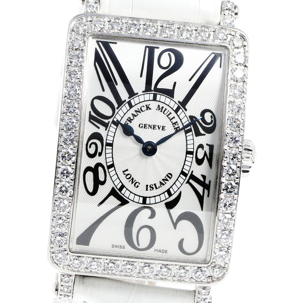 FRANCK MULLER Long Island 952QZDP Diamond Bezel Silver Dial Quartz Ladies Watch_810063