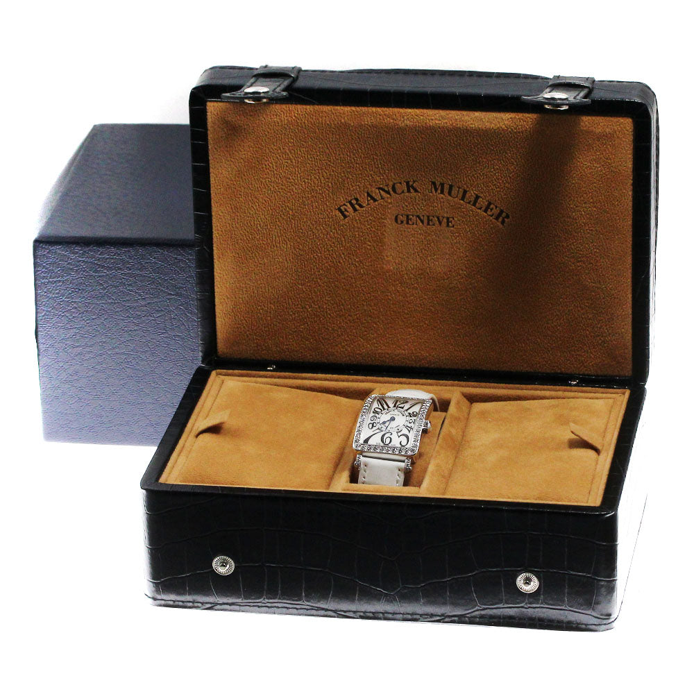 FRANCK MULLER Long Island 952QZDP Diamond Bezel Silver Dial Quartz Ladies Watch_810063
