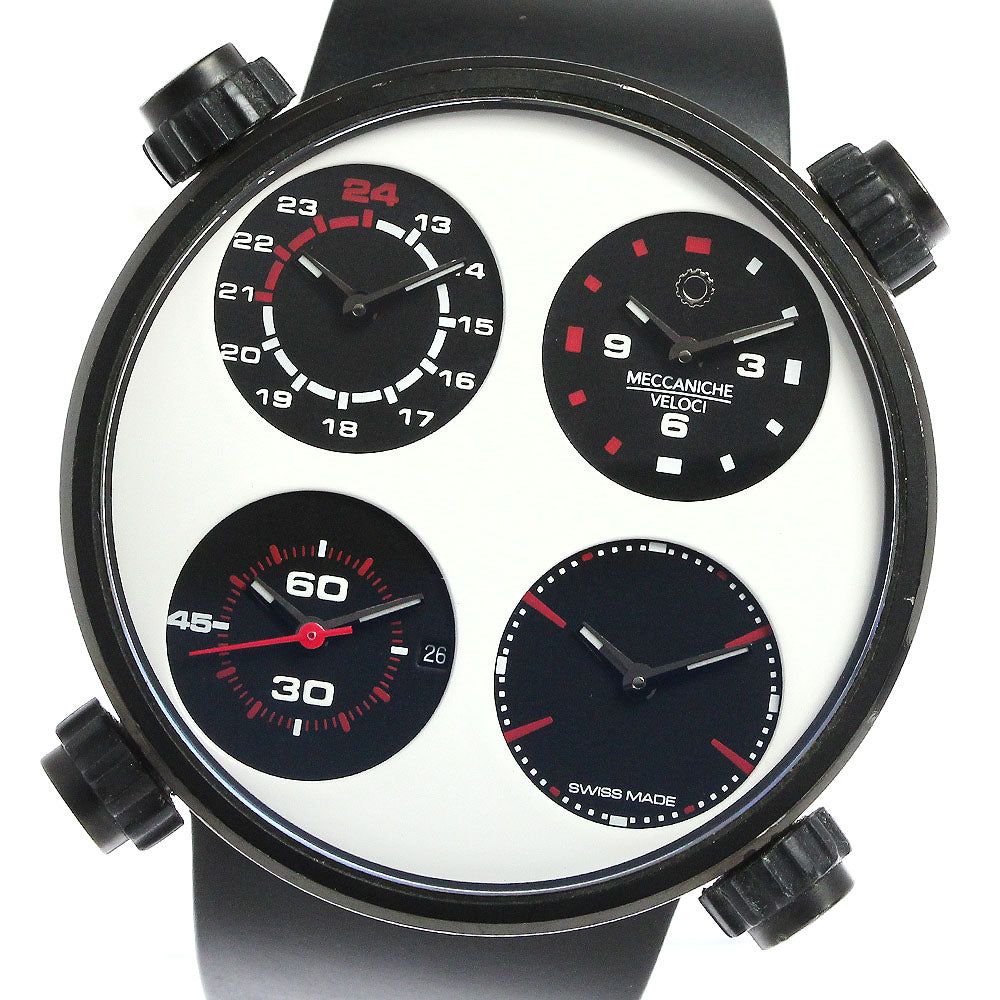 MECCANICHE VELOCI 4 time zones white Dial Automatic Men's Watch_810077