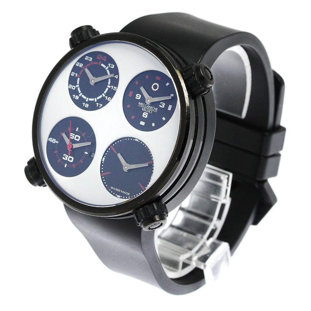 MECCANICHE VELOCI 4 time zones white Dial Automatic Men's Watch_810077