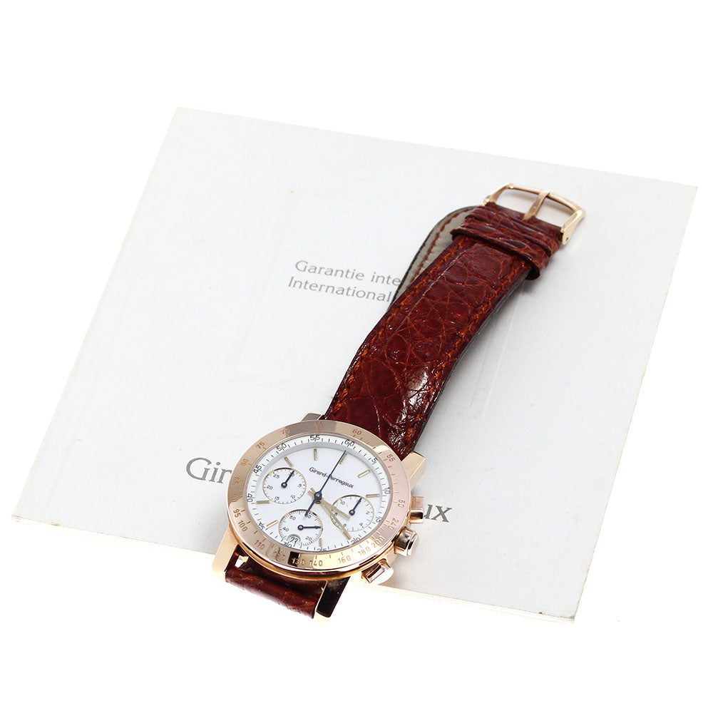 GIRARD PERREGAUX 7700 Chronograph Date white Dial Quartz Men's Watch_810093