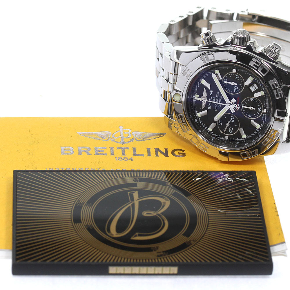BREITLING Chronomat 44 AB0110 Date black Dial Automatic Men's Watch_810129