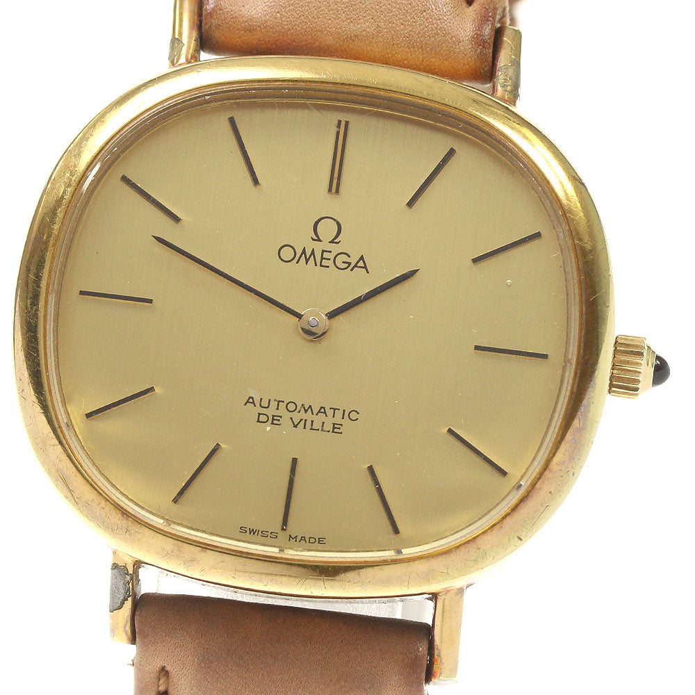 OMEGA De Ville MD151.777 Square cal.684 vintage gold Dial Automatic Men's Watch_810138