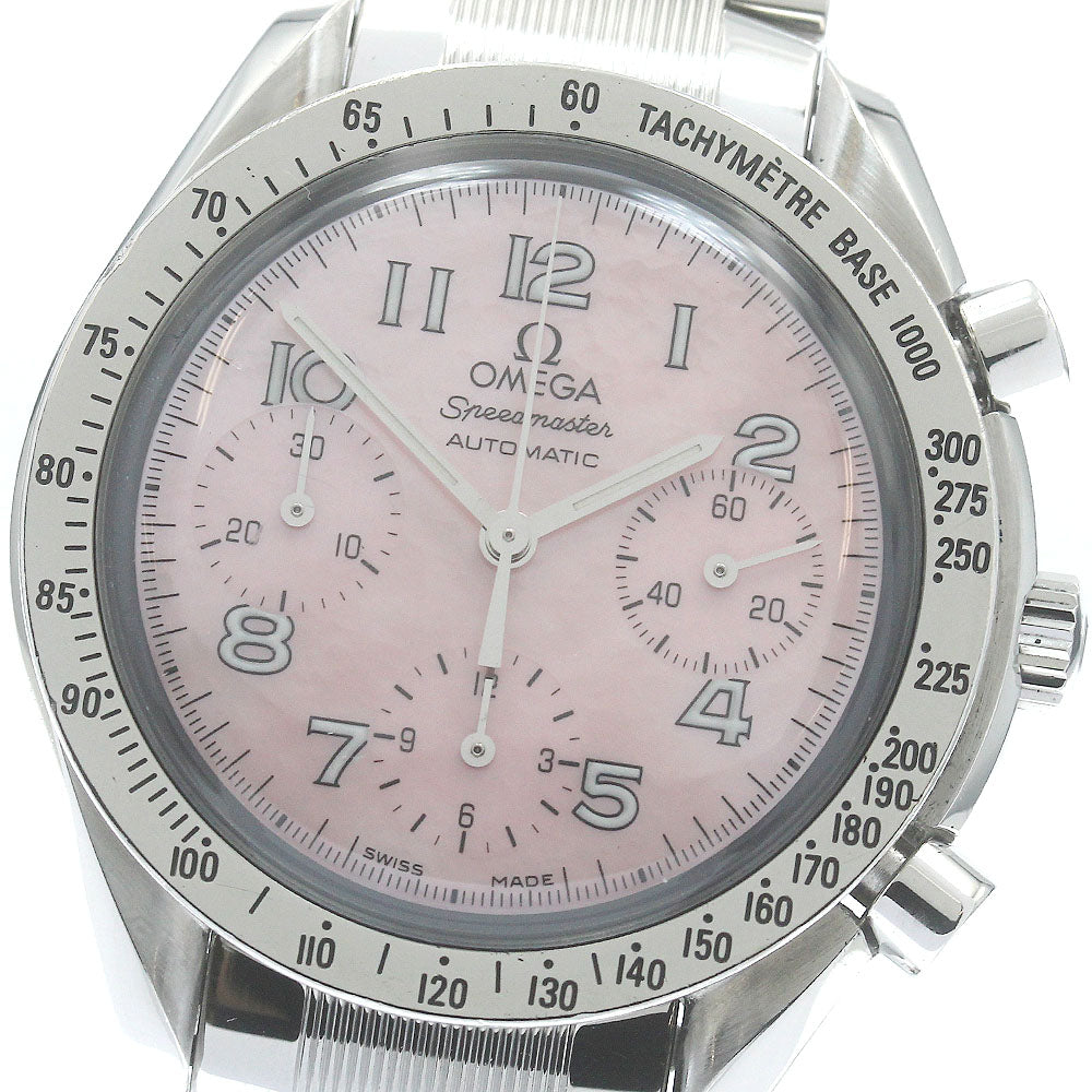 OMEGA Speedmaster 3502.78 Chronograph Pink shell Dial Automatic Ladies Watch_810192