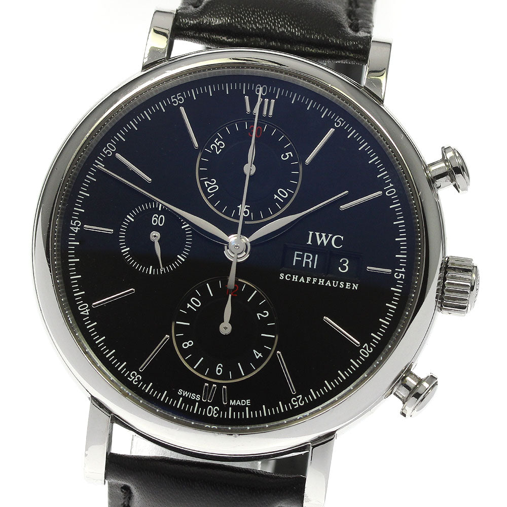 IWC SCHAFFHAUSEN Portofino IW391008 Chronograph day date AT Men's Watch_810205