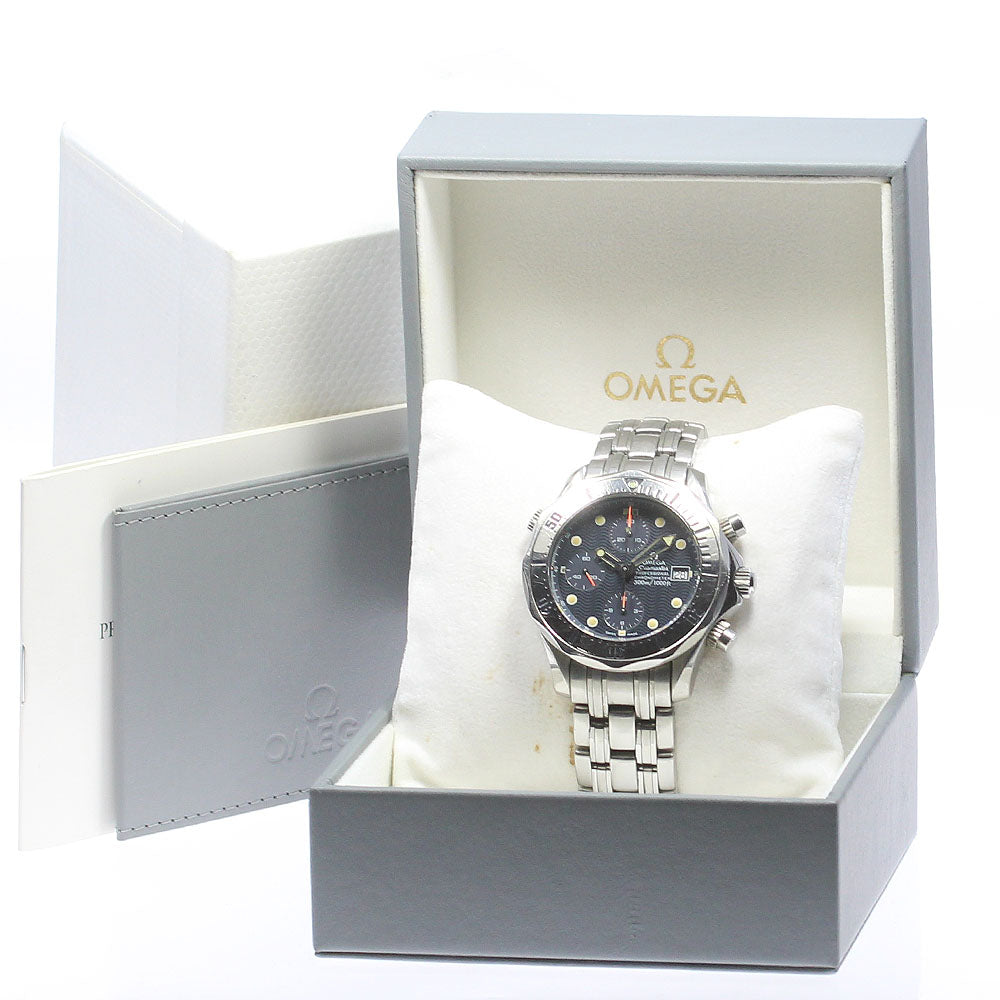OMEGA Seamaster300 2598.80 Chronograph Date Navy Dial Automatic Men's Watch_810324
