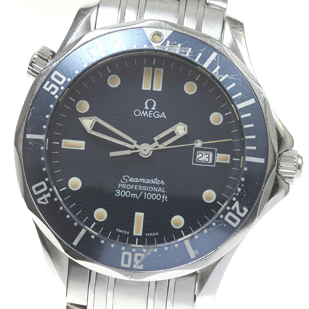 OMEGA Seamaster300 2541.80 Date Navy Dial Quartz Men's Watch_810406
