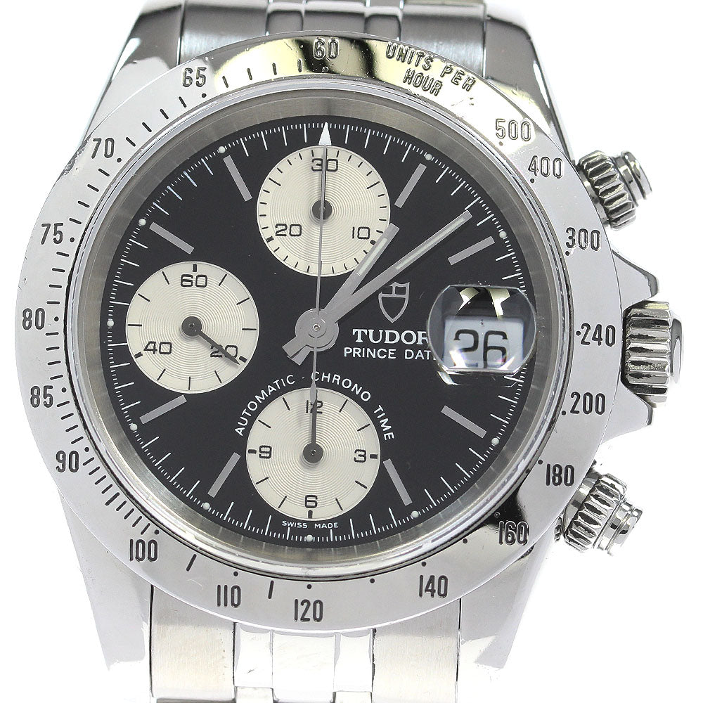 TUDOR Prince Date Chrono Time Tiger 79280 black Dial Automatic Men's Watch_810426