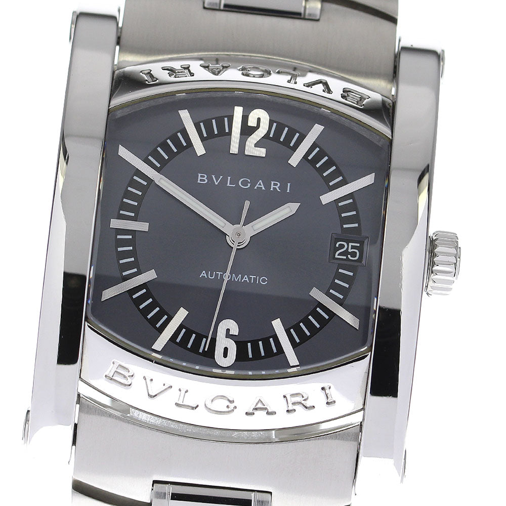 BVLGARI Assioma AA44S Date Navy Dial Automatic Men's Watch_810452