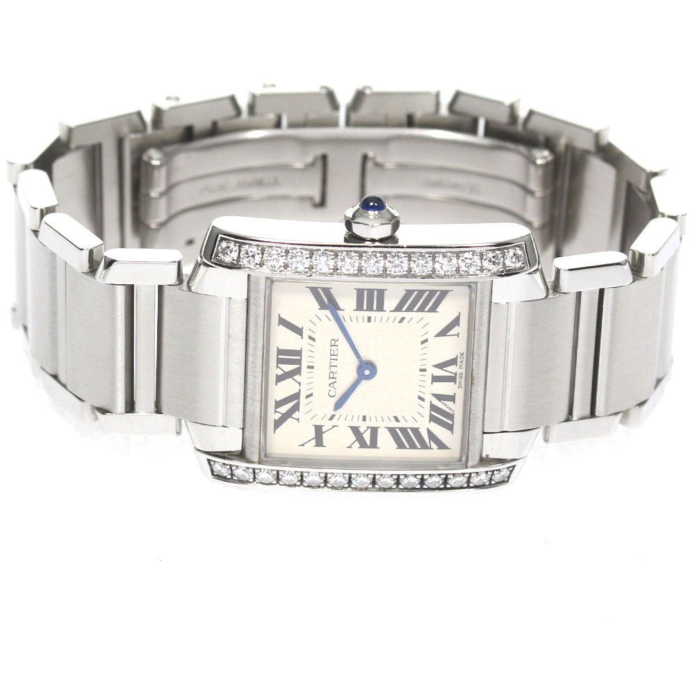 CARTIER Tank francaise MM W4TA0009 Side diamond Quartz Boy's Watch_810578