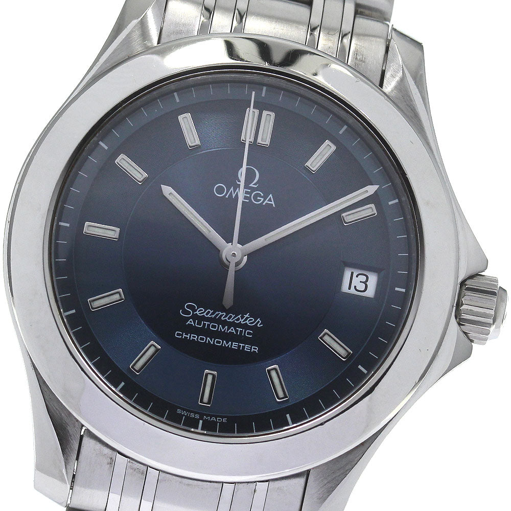 OMEGA Seamaster120 2501.81 Date Navy Dial Automatic Men's Watch_810721