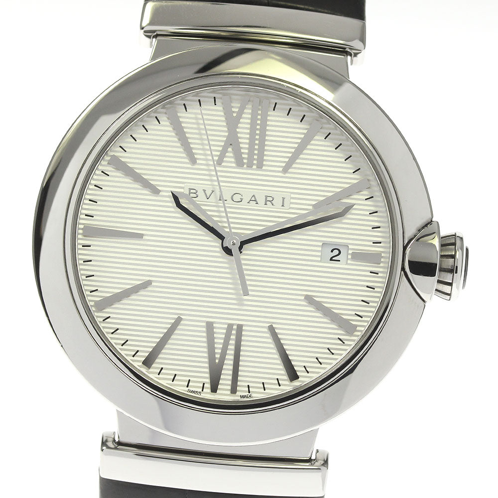 BVLGARI Le chair LU40S Date Silver Dial Automatic Men's Watch_810932