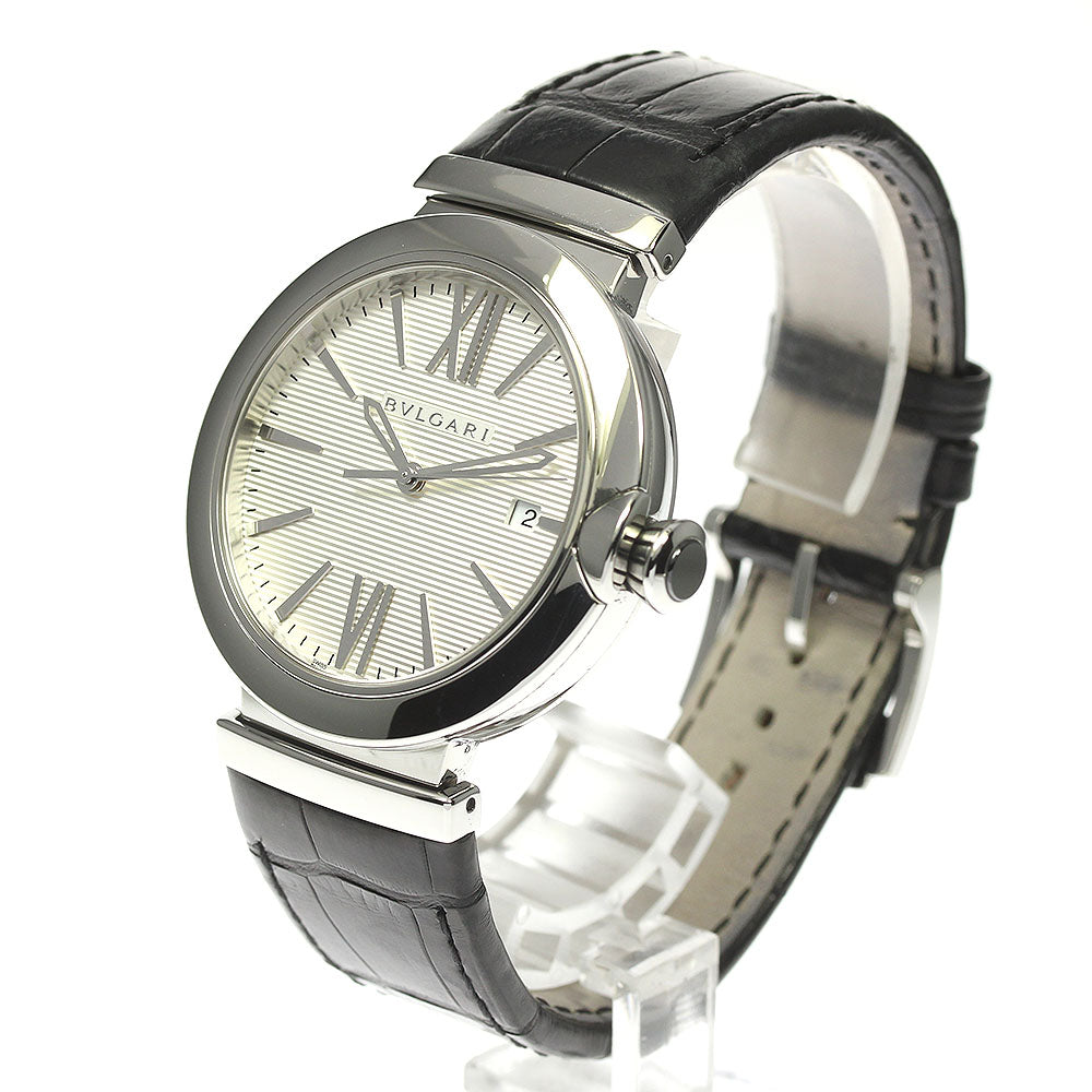 BVLGARI Le chair LU40S Date Silver Dial Automatic Men's Watch_810932