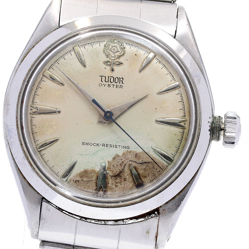 TUDOR Oyster Decabala 7934 Silver Dial Hand Winding Men's Watch_810950