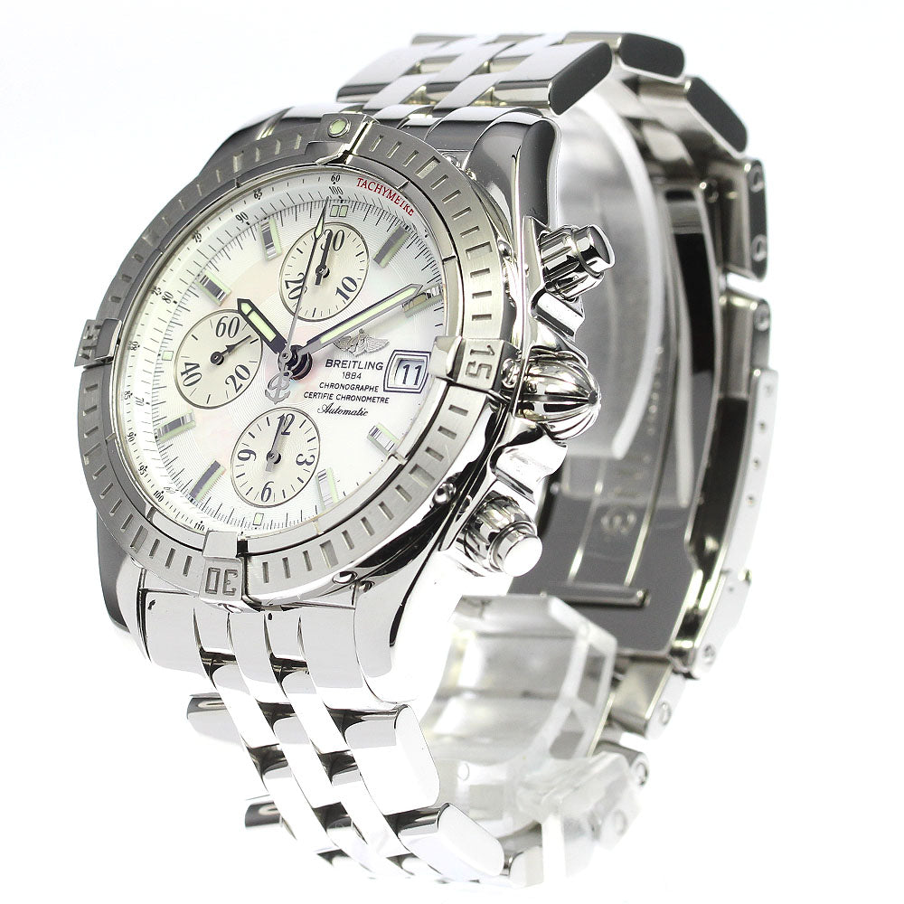 BREITLING Chronomat Evolution A13356 Date white Dial Automatic Men's_811010