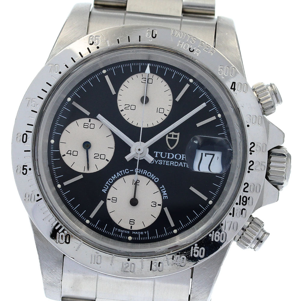 TUDOR Oyster Date Chronotime 79180 cal.7750 Black Dial AT Men's Watch_811067