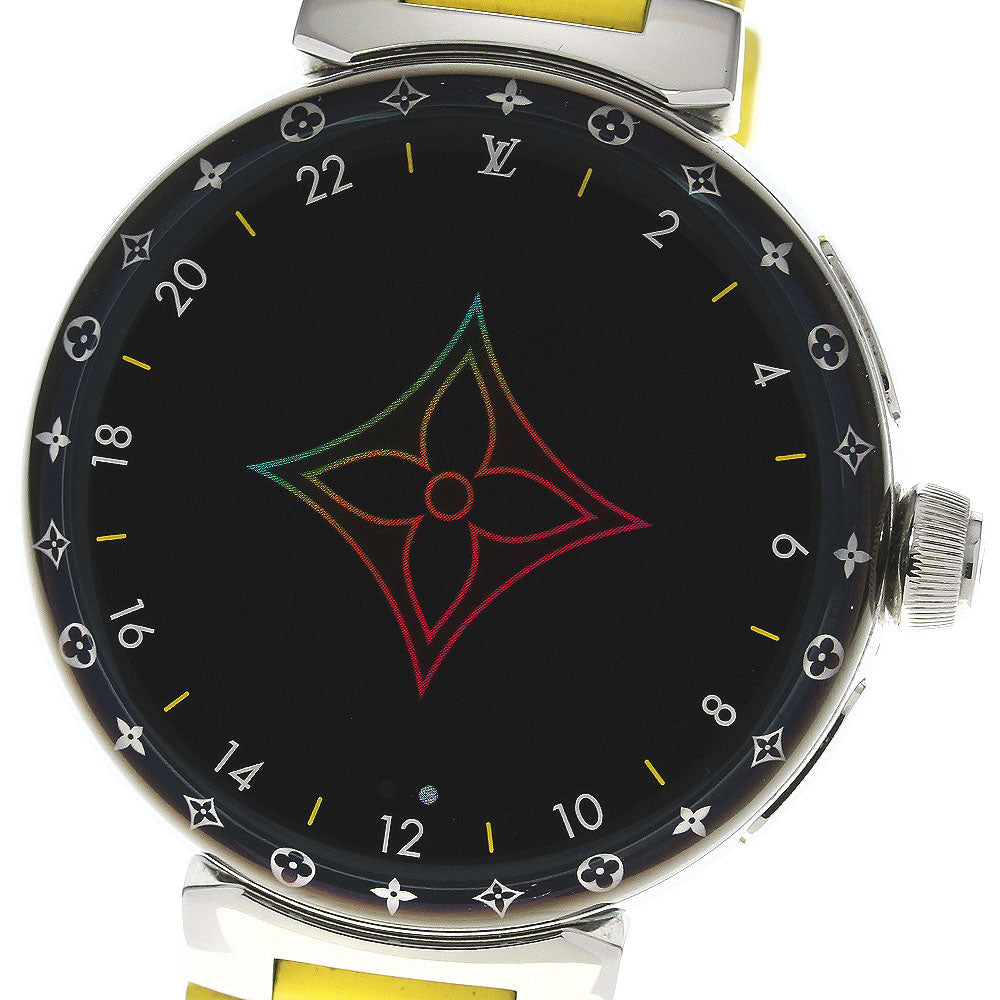 LOUIS VUITTON Tambour Horizon Light Up QAD00 2Z Digital Dial Quartz Men's Watch_811091