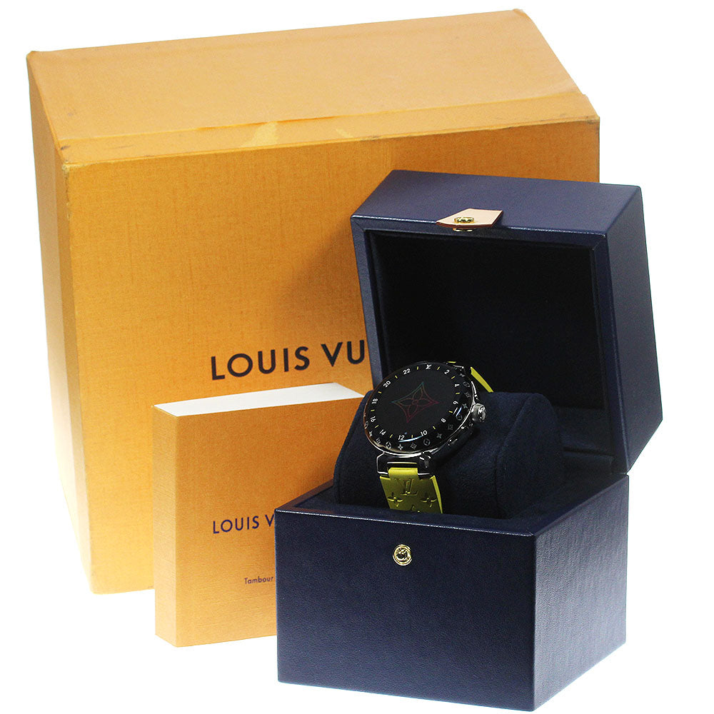 LOUIS VUITTON Tambour Horizon Light Up QAD00 2Z Digital Dial Quartz Men's Watch_811091