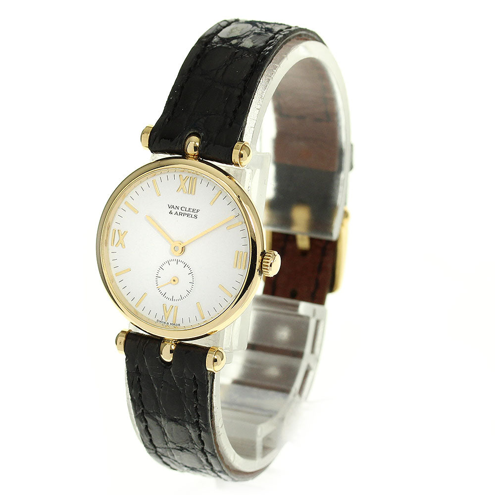 Van Cleef & Arpels K18YG Small Second White Dial Quartz Ladies Watch Collection_811324