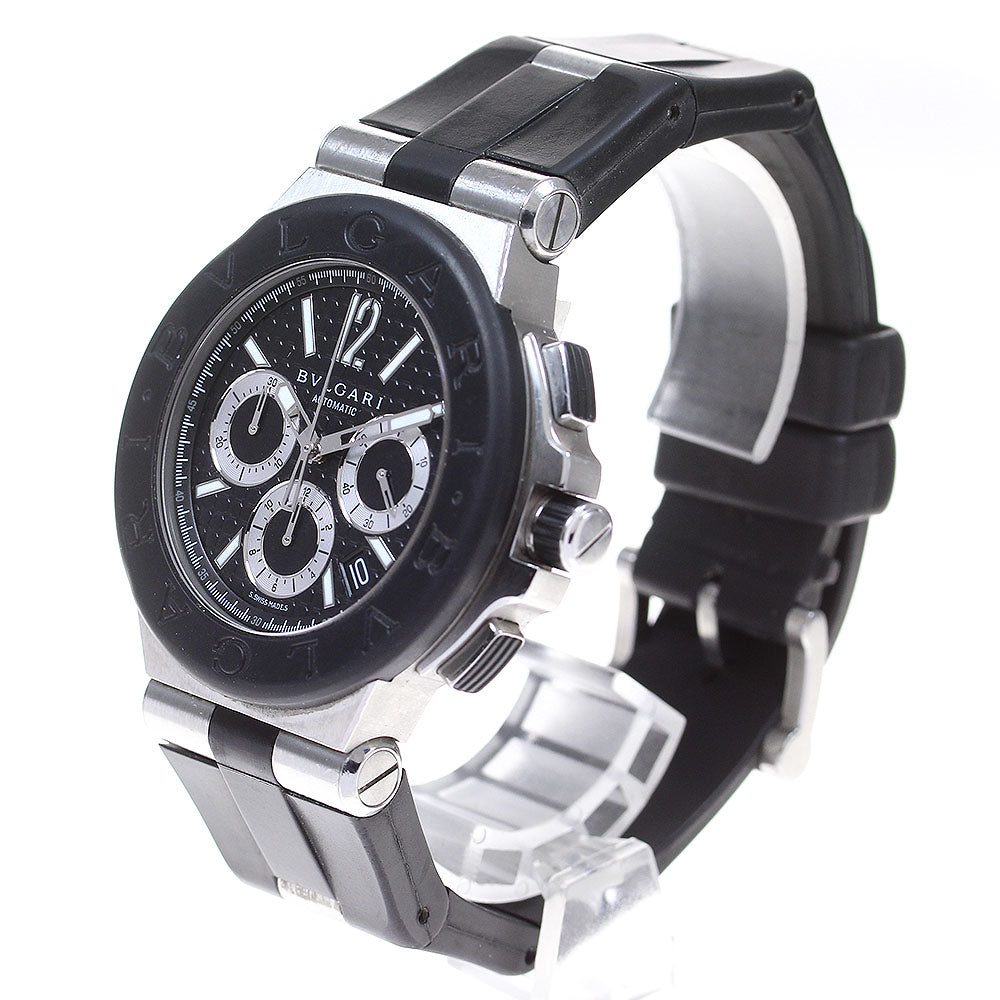 BVLGARI Diagono DG42SVCH Chronograph black Dial Automatic Men's Watch_811422