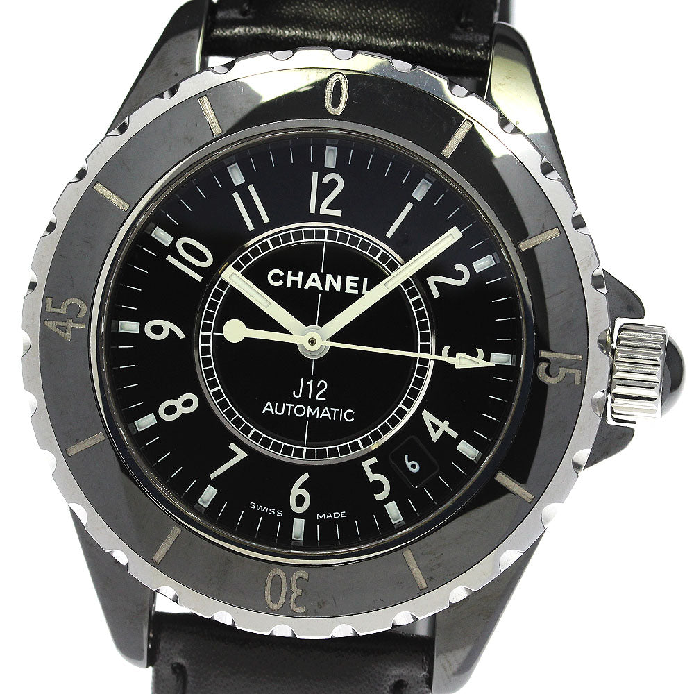 CHANEL J12 H0683 black ceramic date black Dial Automatic Men's Watch_811424