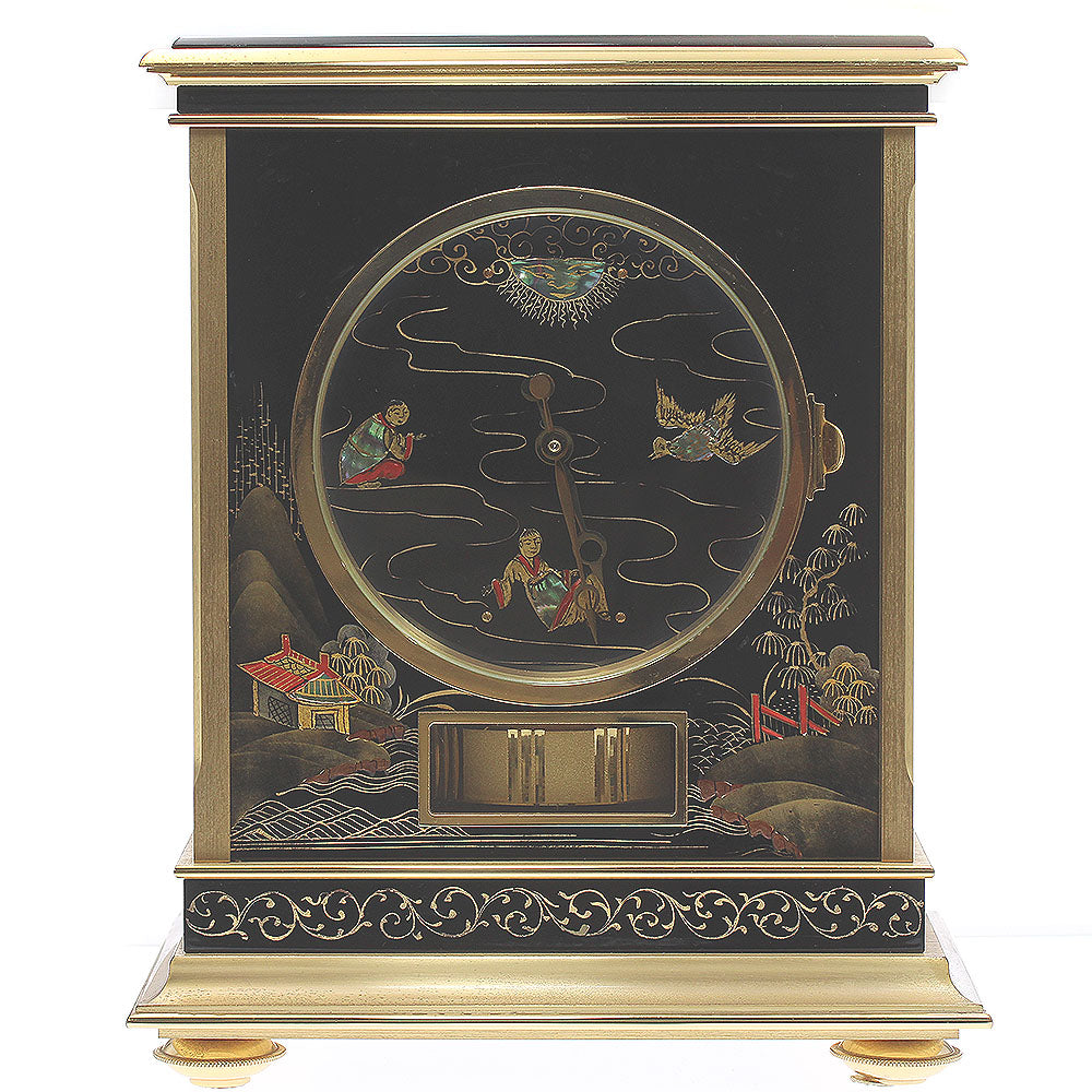 JAEGER-LECOULTRE Atmos Chinoiserie Air Clock black Dial air Men's Table clock_811691