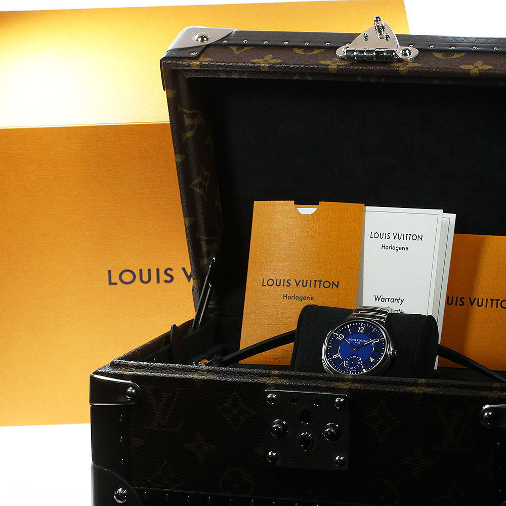 LOUIS VUITTON Tambour Automatic W1ST2 blue Dial Automatic Men's Watch_811696