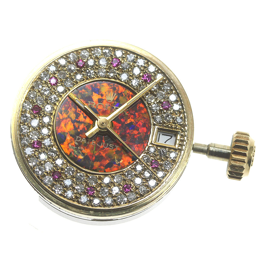ROLEX After-diamond cal.2030 movement Diamond/Red Dial Automatic Ladies Watch_811703