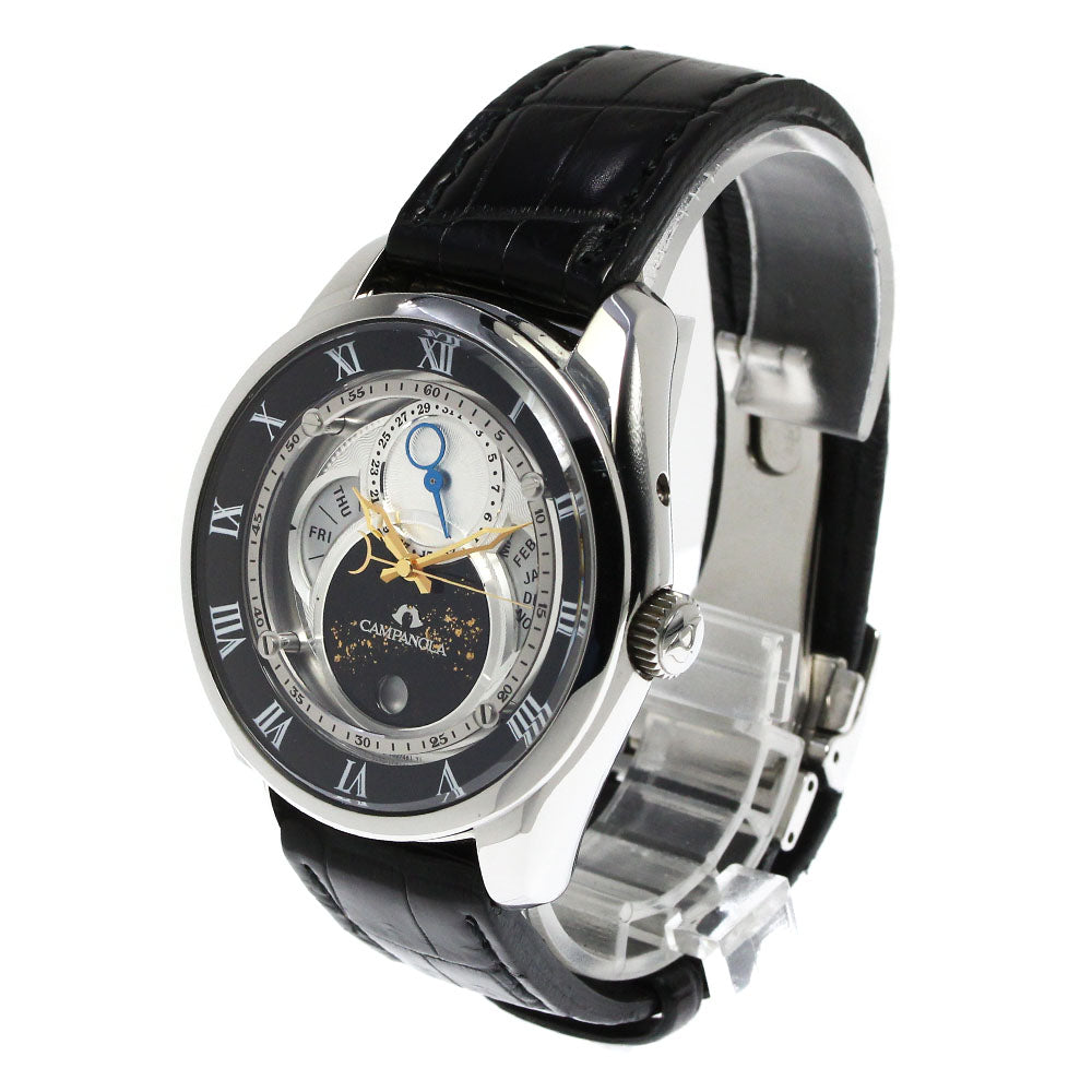CITIZEN Campanora Tenmansei BU0020-03A/8730-T018033 Triple calendar Silver / Black Dial Solar Powered Men's Watch_811750