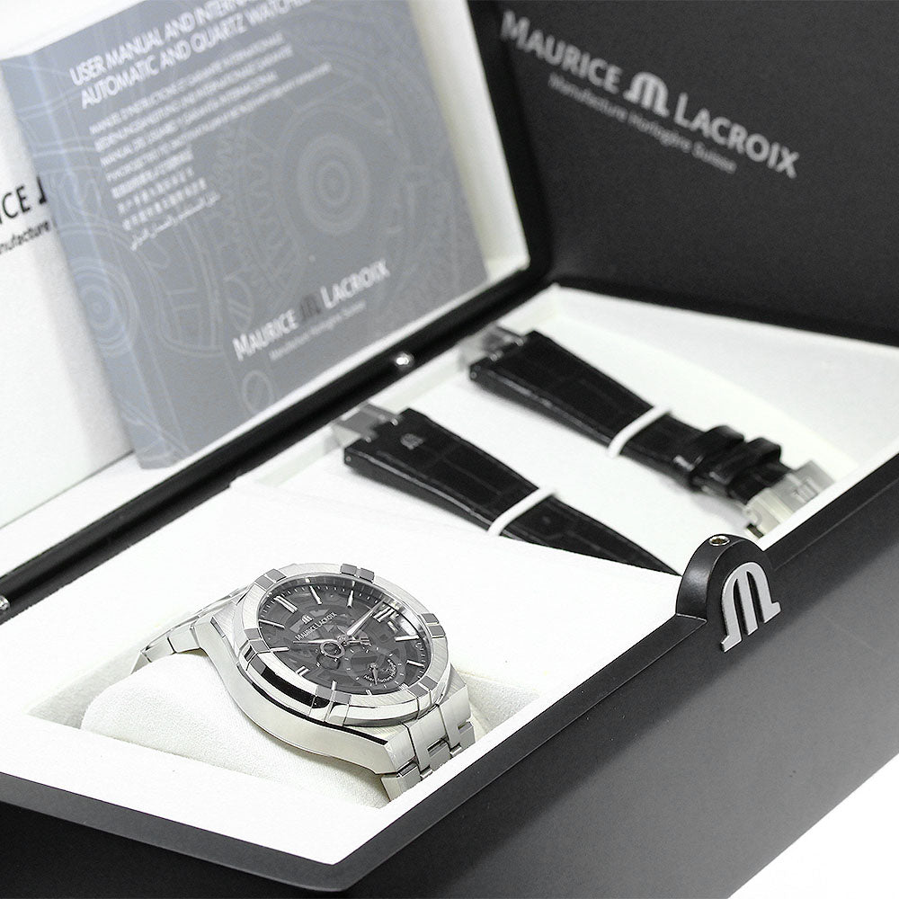 MAURICE LACROIX Icon Mercury AI6088-SS002-030-1 black Dial Automatic Men's Watch_811914