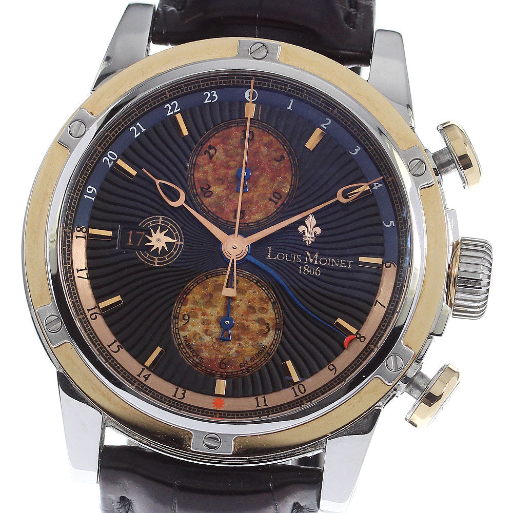 LOUIS MOINET LM31.40.OP/50 Geograph black Dial Automatic Men's Watch_812019
