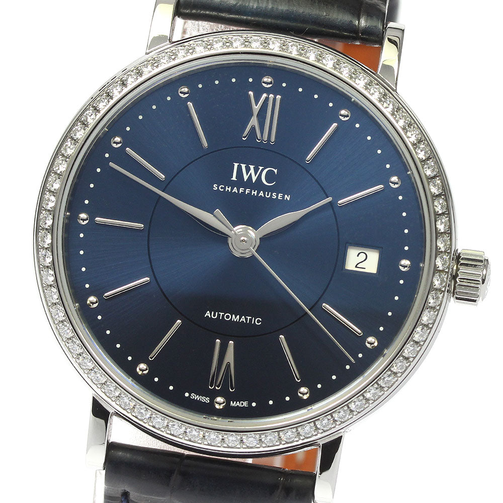 IWC SCHAFFHAUSEN Portofino IW458111 Date Navy Dial Automatic Boy's Watch_812145