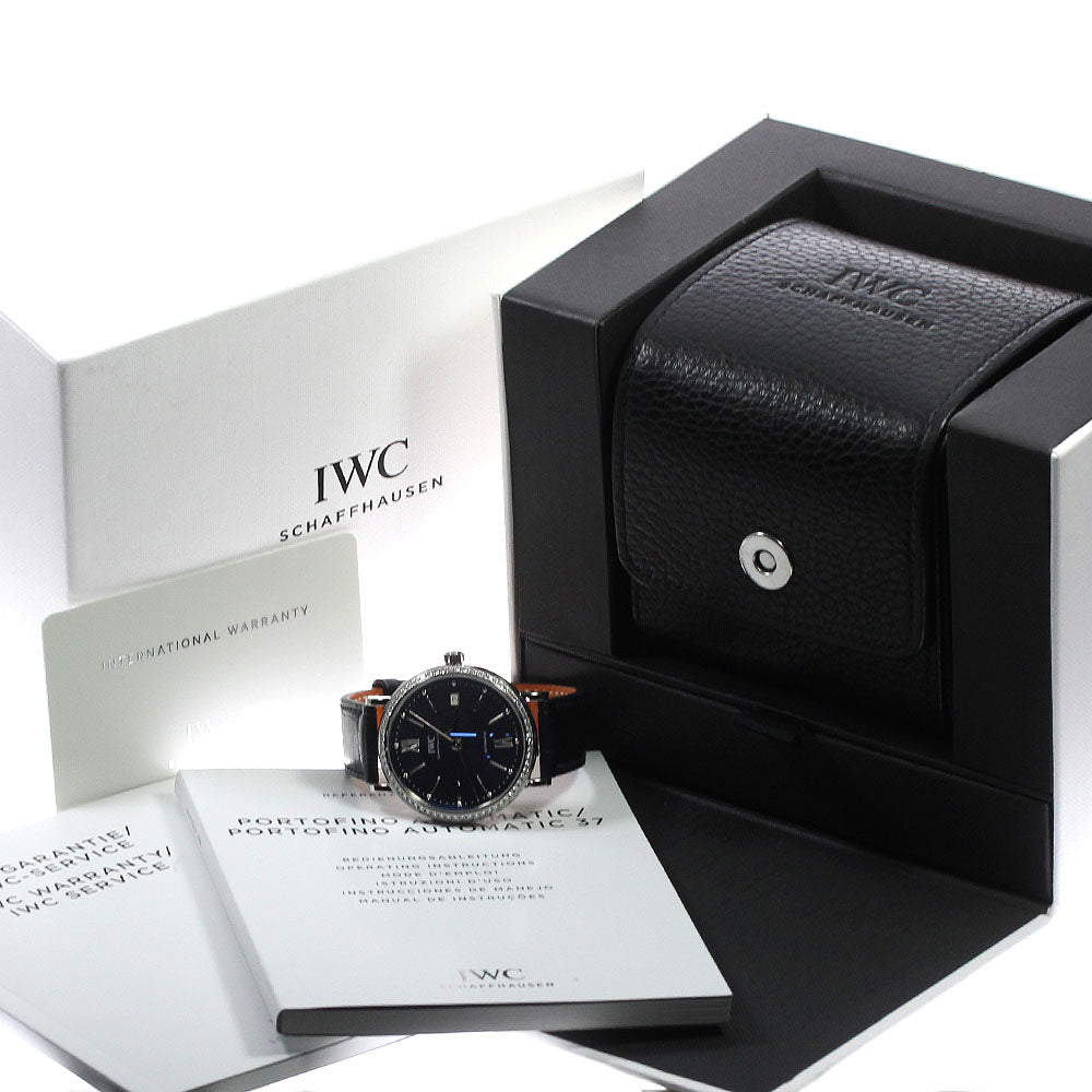 IWC SCHAFFHAUSEN Portofino IW458111 Date Navy Dial Automatic Boy's Watch_812145