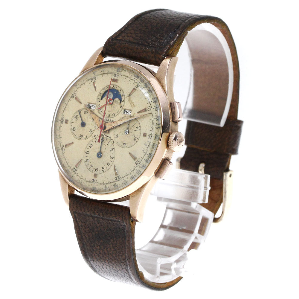 Universal Geneve Tricon Bucks K18PG cal.481 Vintage gold Dial Hand Winding Men's Watch_812226
