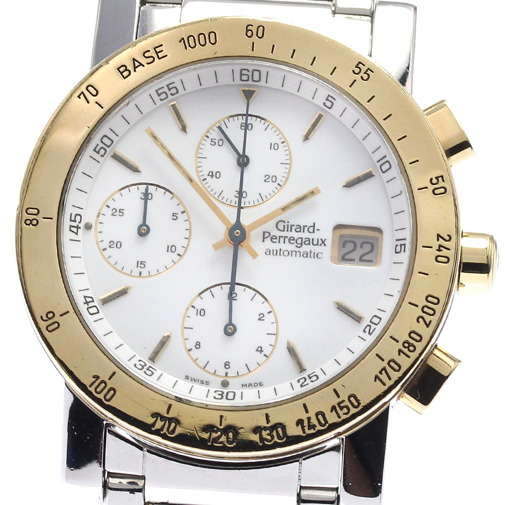 GIRARD PERREGAUX Gold Plated7000 GP7000 white Dial AT Men's Watch_812308