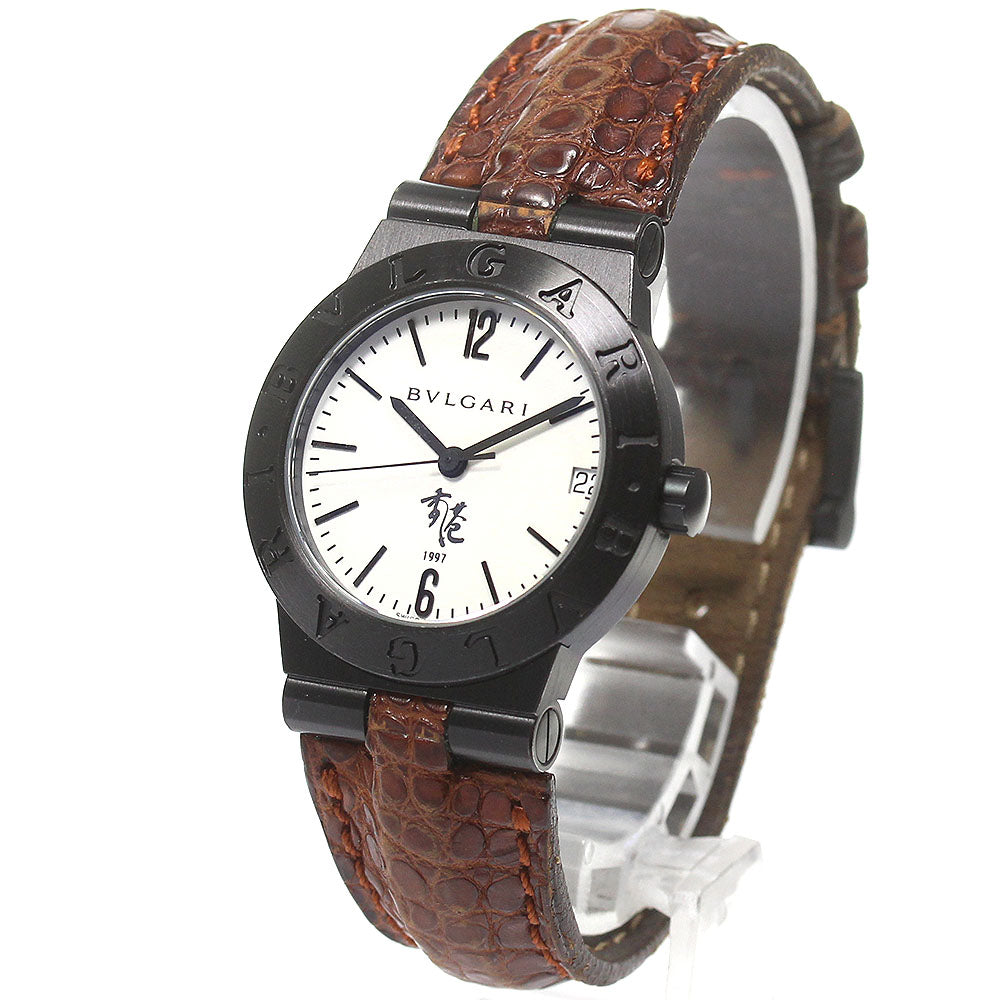 BVLGARI Diagono Sports Hong Kong Handover Commemorative Limited Model LC29S Date white Dial Automatic Ladies Watch_812412