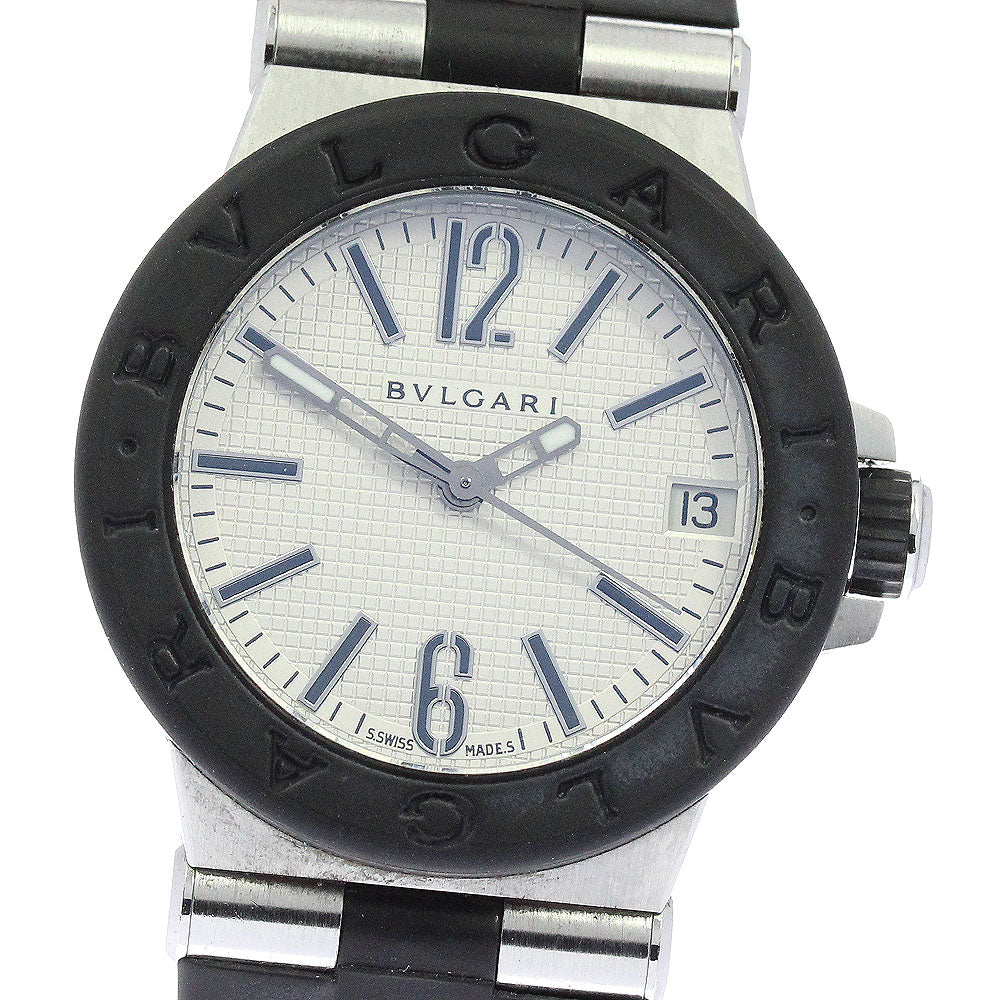 BVLGARI Diagono DG29SV Date Silver Dial Quartz Ladies Watch_812430