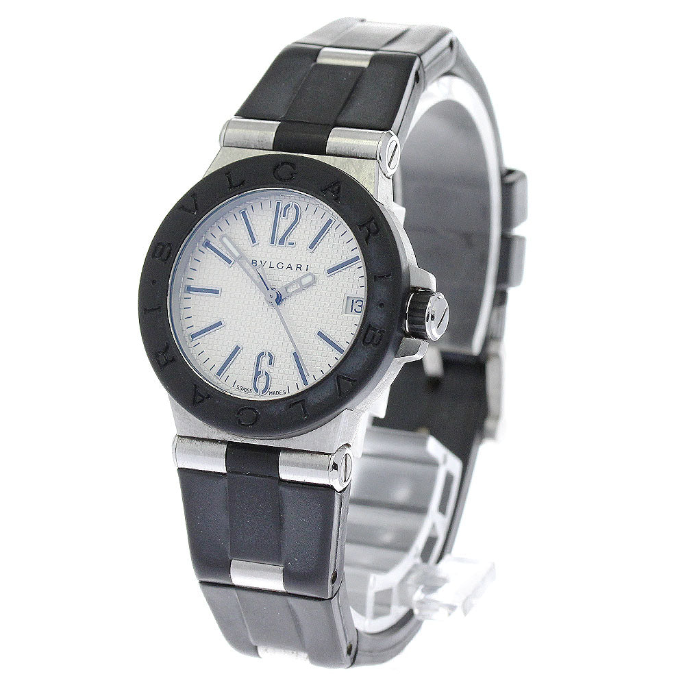 BVLGARI Diagono DG29SV Date Silver Dial Quartz Ladies Watch_812430