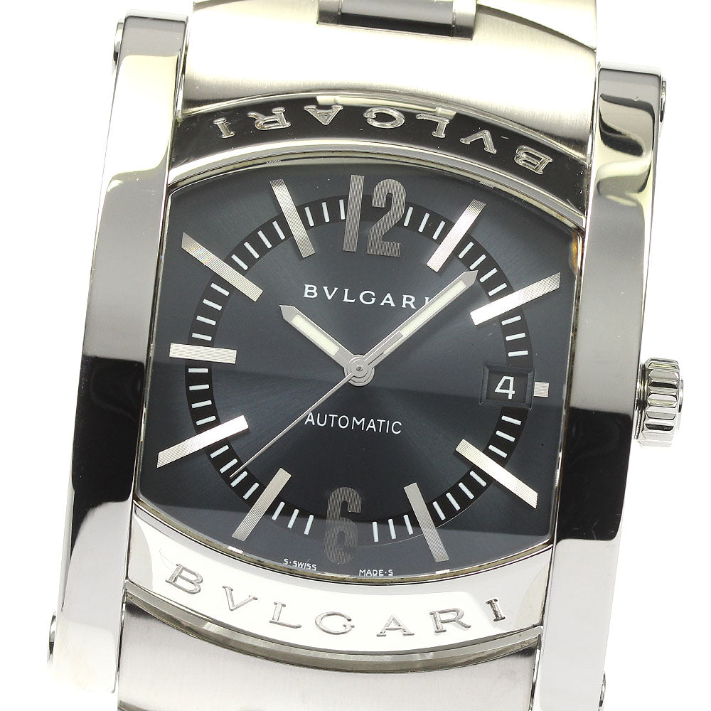 BVLGARI Assioma AA48S Date Navy Dial Automatic Men's Watch_812675