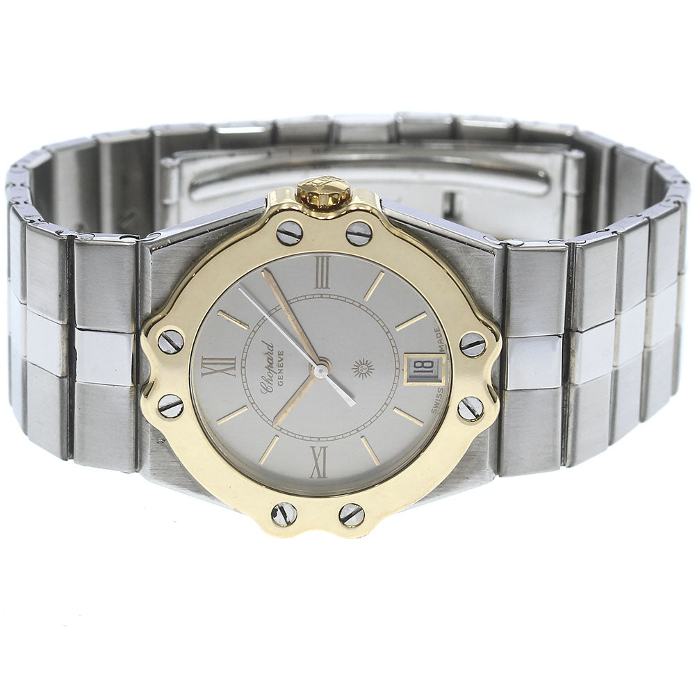 Chopard St Moritz 8023A YG bezel date Silver Dial Quartz Men's Watch_812687