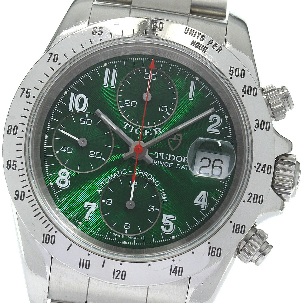 TUDOR Prince Date Chrono Time Tiger 79280P Green Dial Automatic Men's _813138