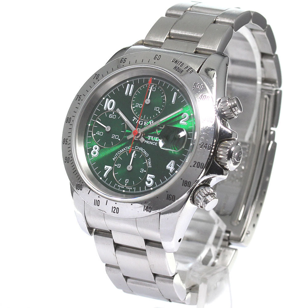 TUDOR Prince Date Chrono Time Tiger 79280P Green Dial Automatic Men's _813138