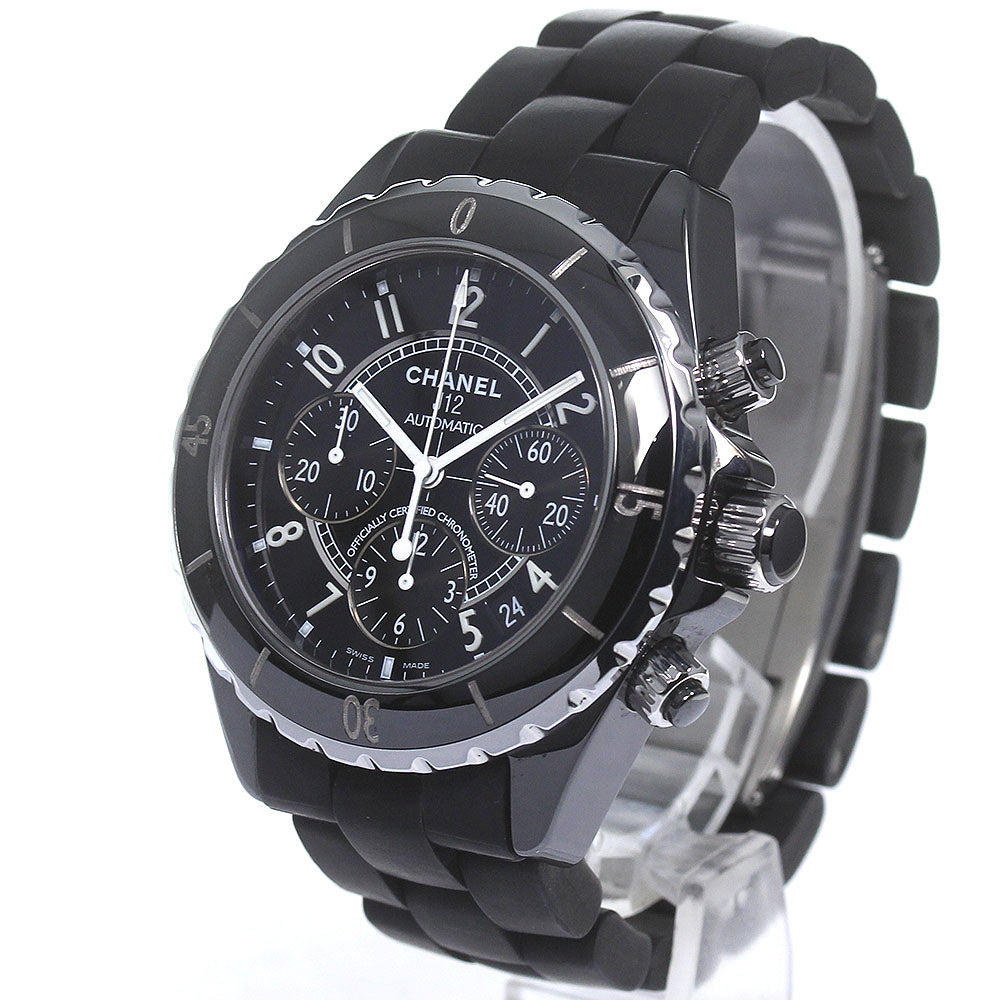 CHANEL J12 H0939 Black ceramic chronograph black Dial Automatic Men's_813228