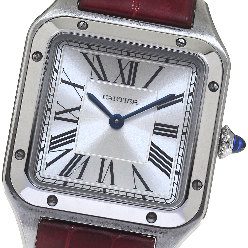CARTIER Santos Dumont WSSA0023 Silver Dial Quartz Ladies Watch_813235