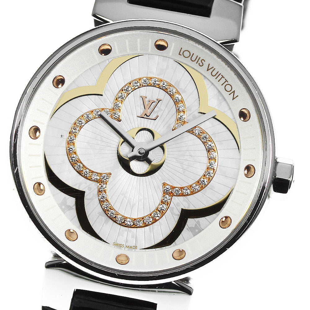 LOUIS VUITTON Tambour Moon Divine PM QA017 diamond Quartz Ladies Watch_813264