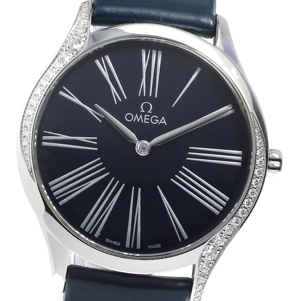 OMEGA De Ville Tresor 428.18.36.60.03.001 Diamond Bezel Quartz Ladies_813288