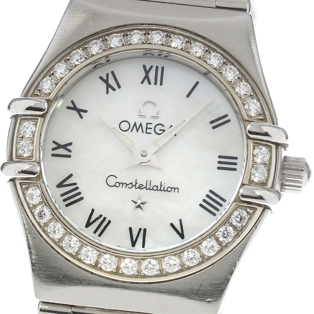OMEGA Constellation Mini 1466.61 Diamond Bezel Quartz Ladies Watch_813428